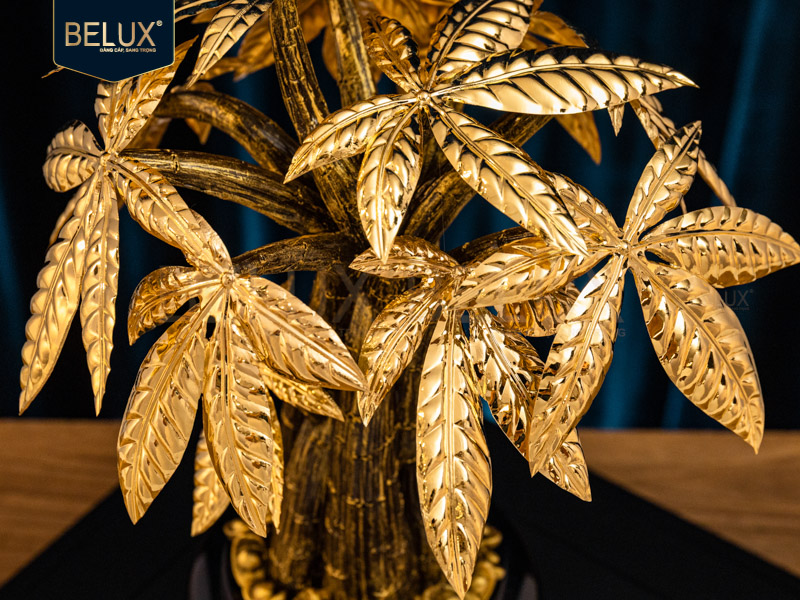 Chậu kim ngân dát vàng 24k cỡ to